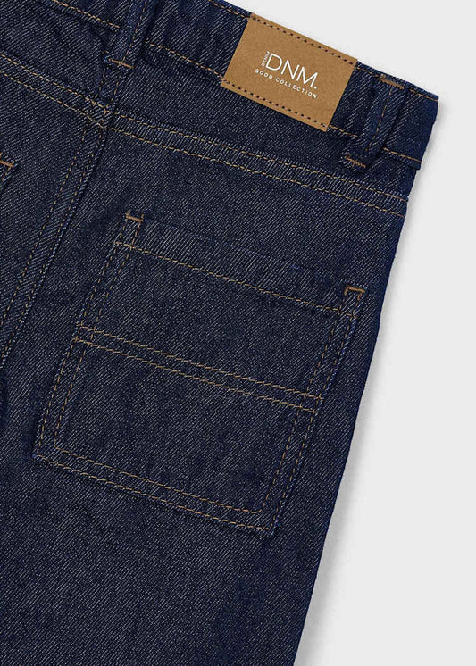 Boys Dark Indigo Wide Leg Jeans