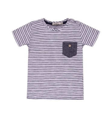 Boys Stripe Tee W/ Pocket