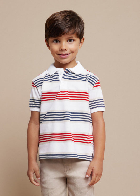 3108 Watermelon Stripe Polo