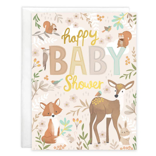 Baby Greeting Card Forest Animals