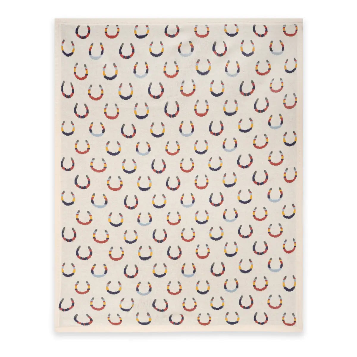 Horseshoe Organic Knit Blanket
