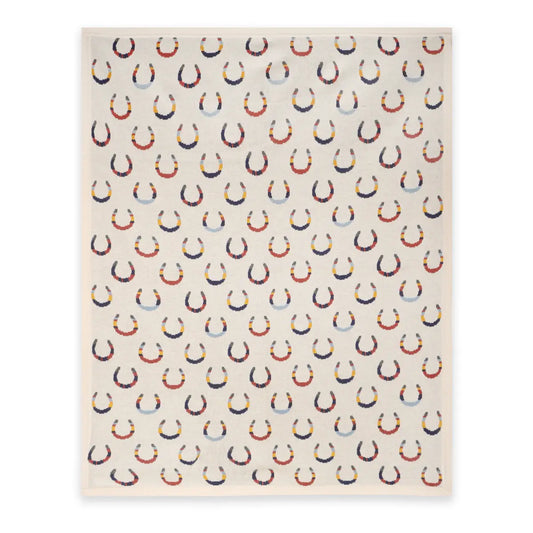 Horseshoe Organic Knit Blanket