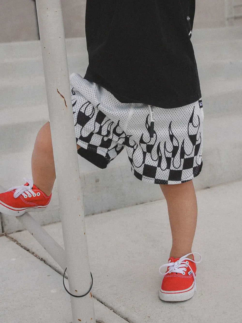 Heater Flame Shorts White
