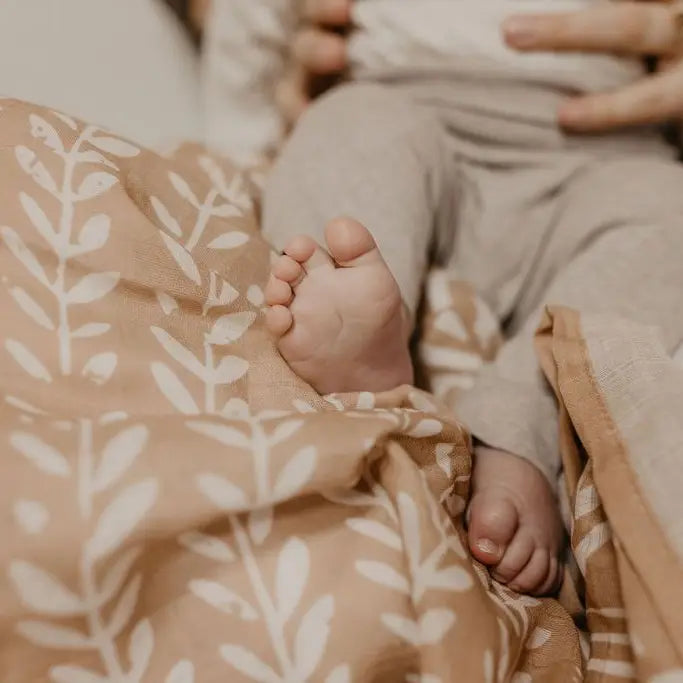 Maple Surgar Tapestry Swaddle