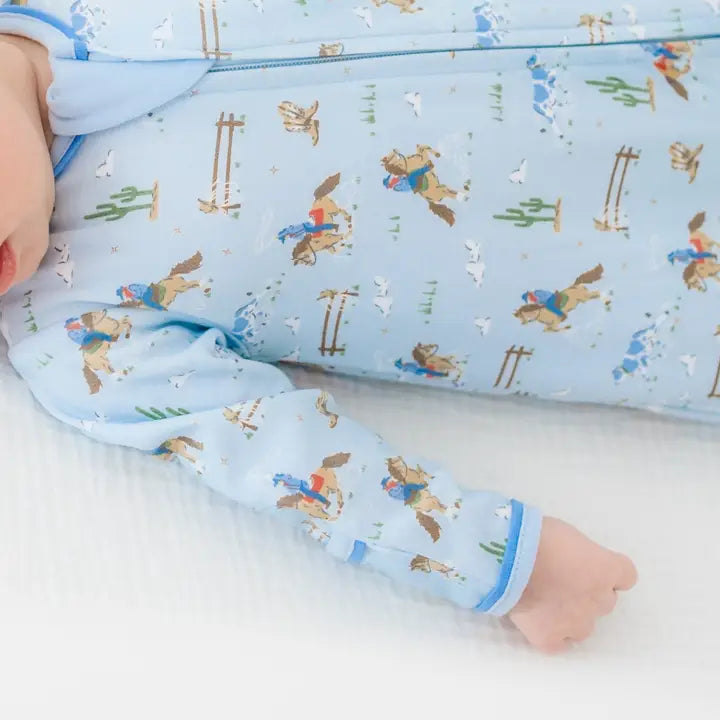 Little Wranglers Zip Footie
