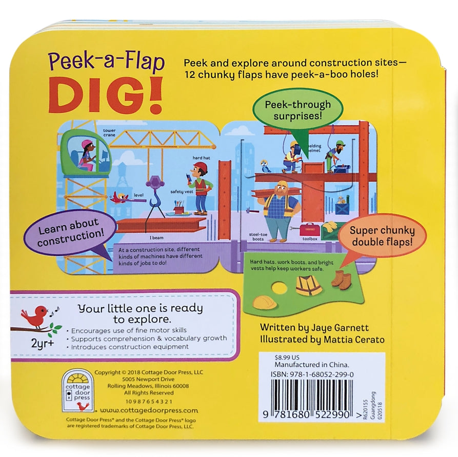 Dig Construction Flap Board Book