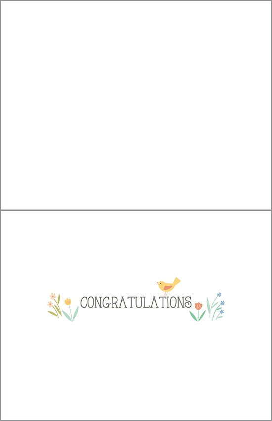 Baby Greeting Card Clothes Line