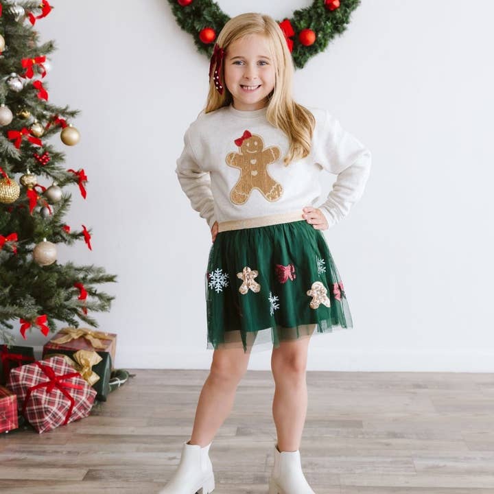 Gingerbread Sequin Christmas Tutu