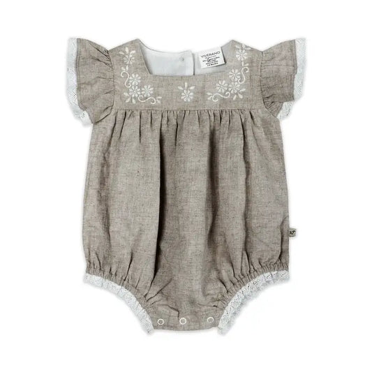 Lena Natural Romper and Headband