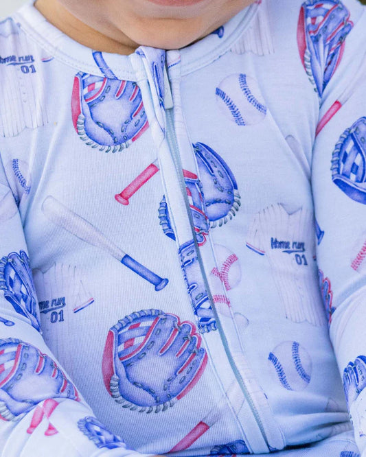 Home Run Zipper Footie