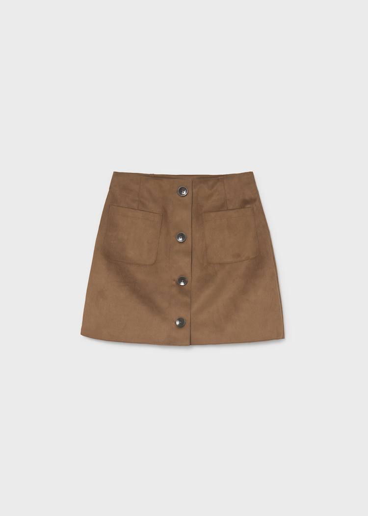 Caramel Suede Skirt