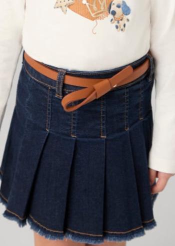 4906 Denim Skirt W/Belt