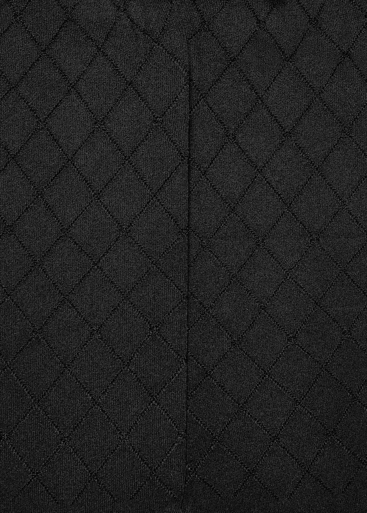 Diamond Jacquard Tights Black