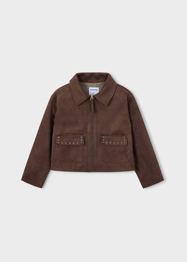 Girls Faux Suede Jacket