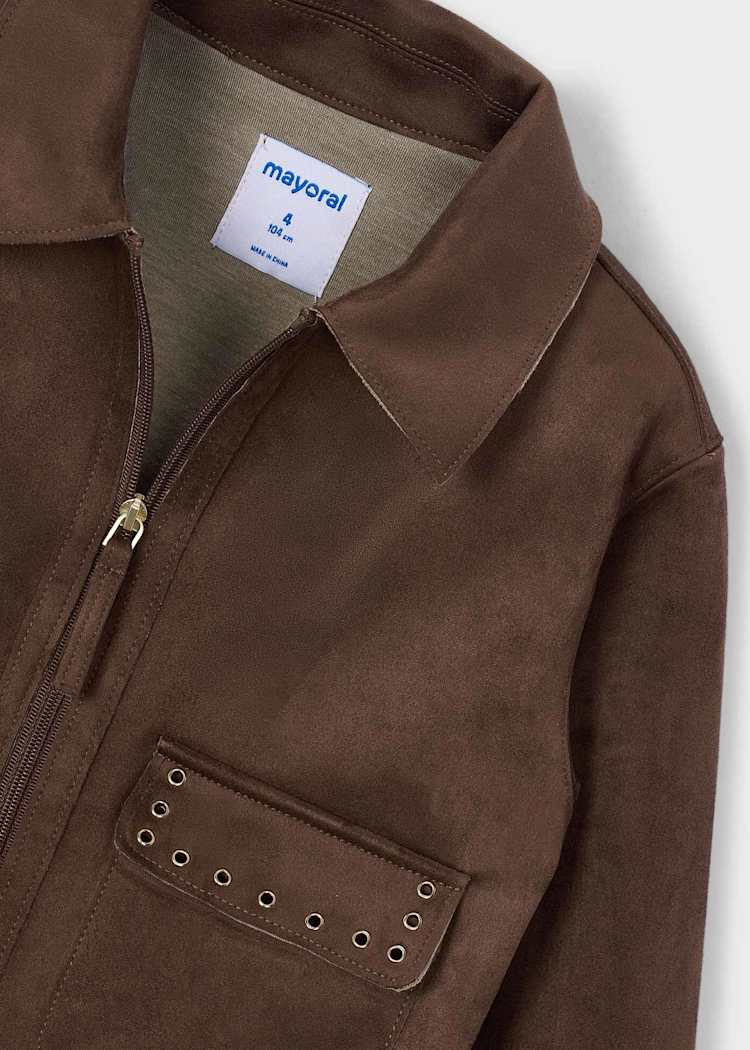Girls Faux Suede Jacket