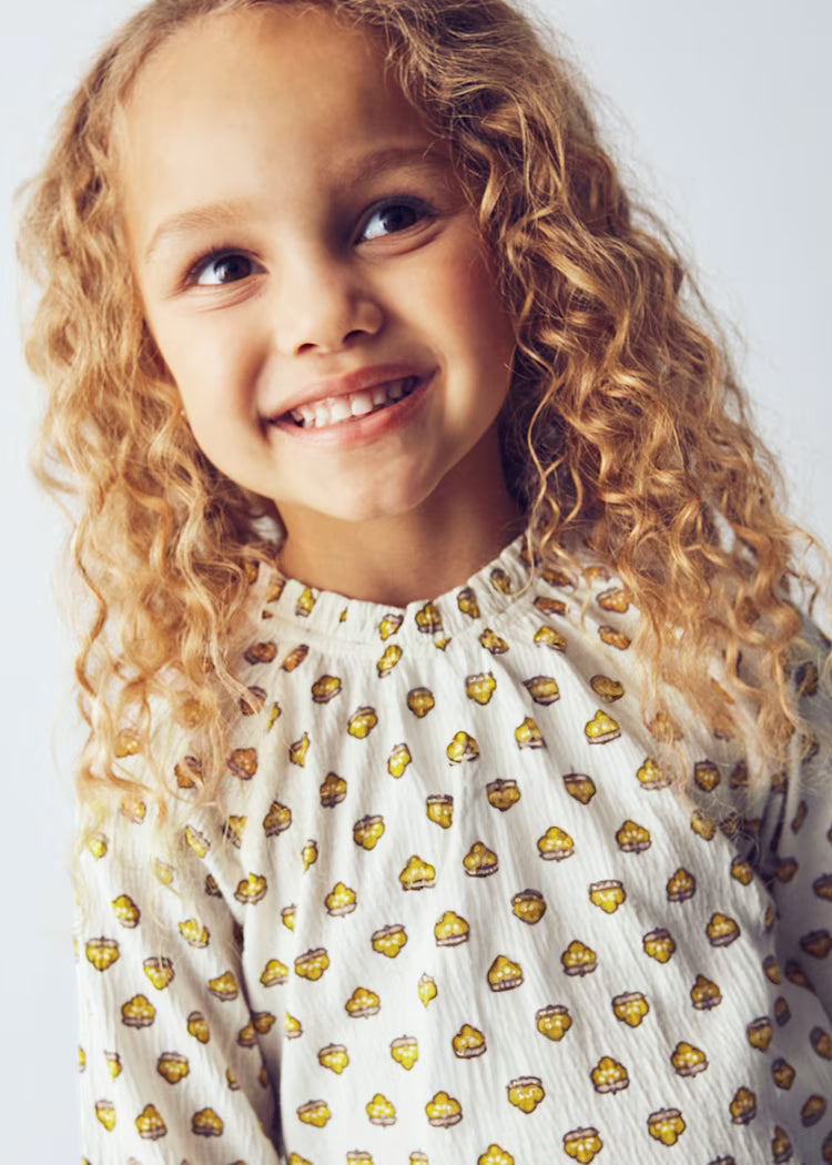 Mustard Flowy T-Shirt