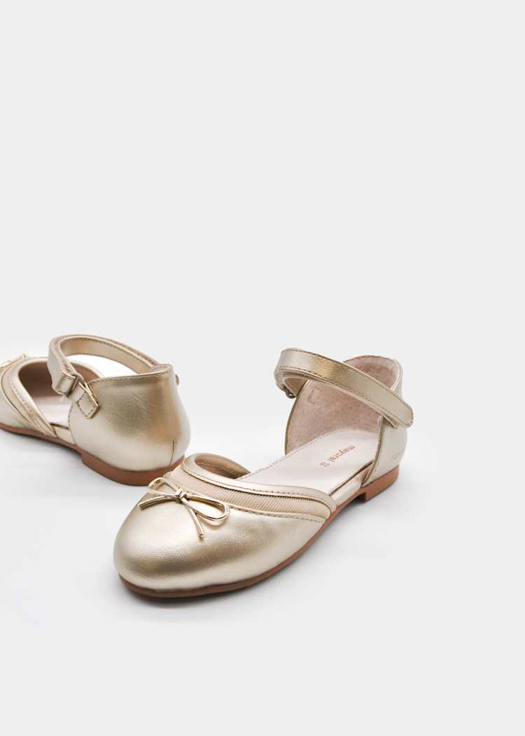 Gold Mary Janes