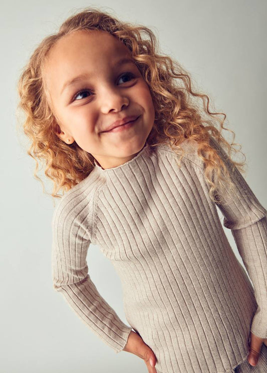Toffee Rib Turtle Neck