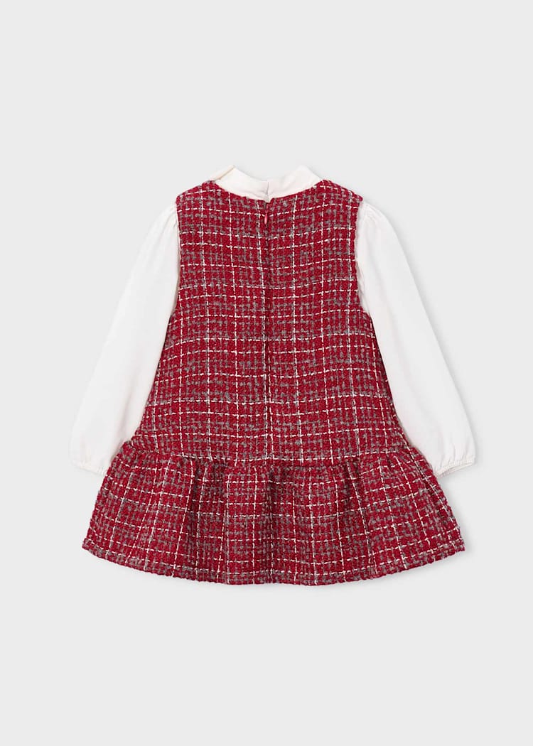 Red Pinafore Dress