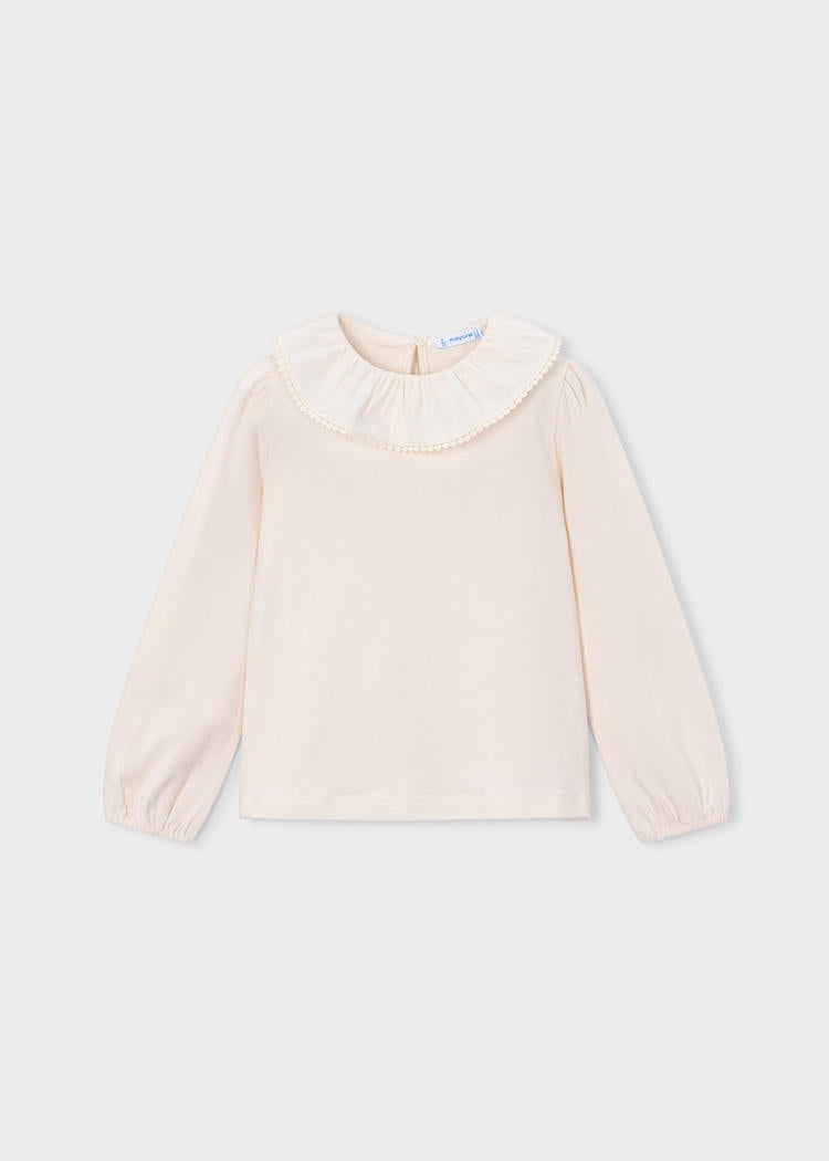 Soy Ruffled Collar Blouse