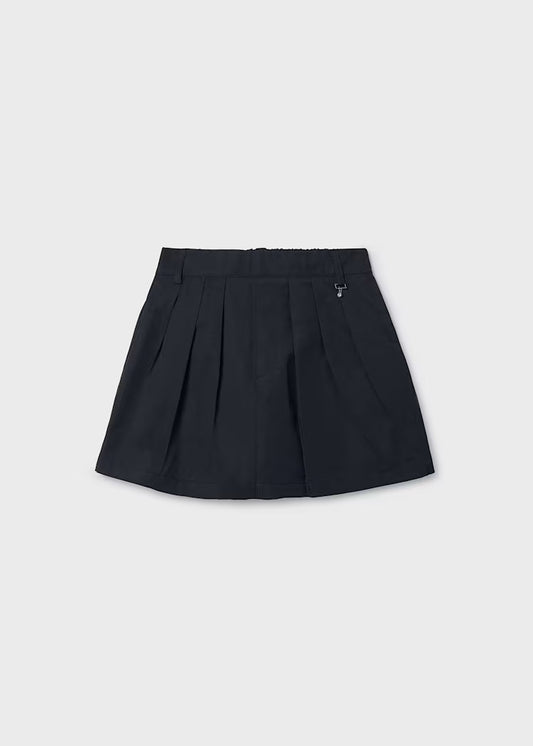 Gabardine Skort Black