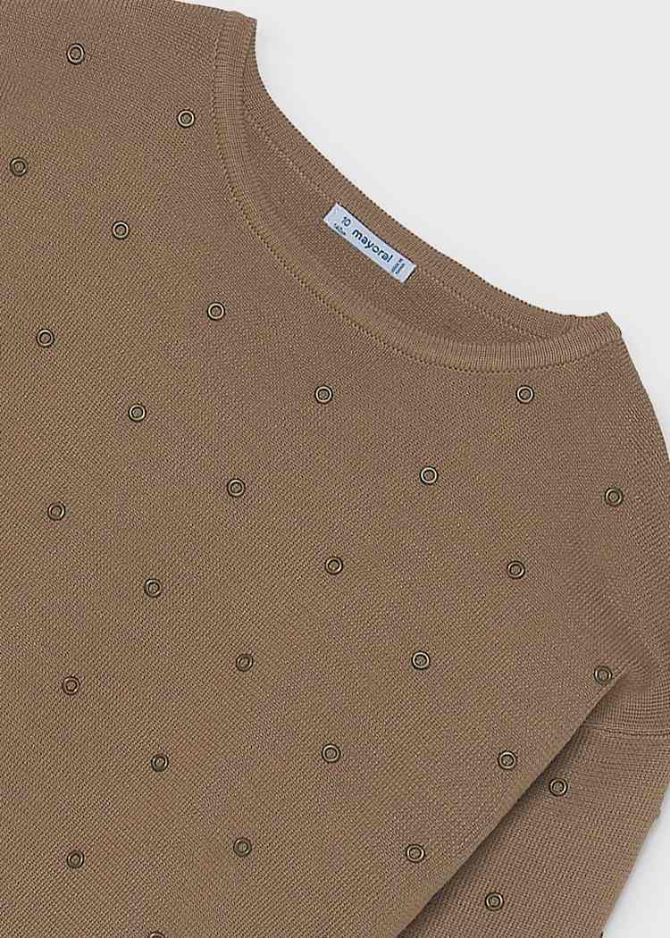 Camel Studded Sweater