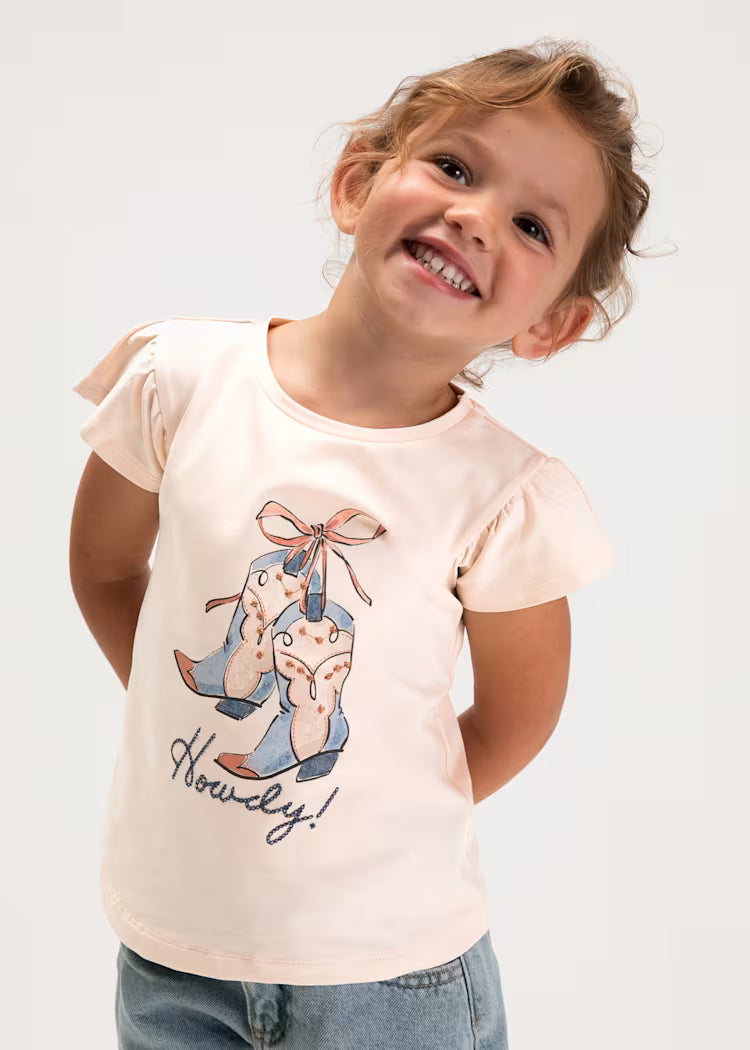 Blue Salmon Boots Howdy T-Shirt