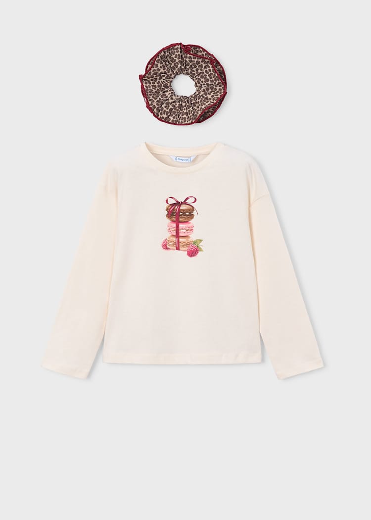 Macaron Long Sleeve W/ Scrunchie