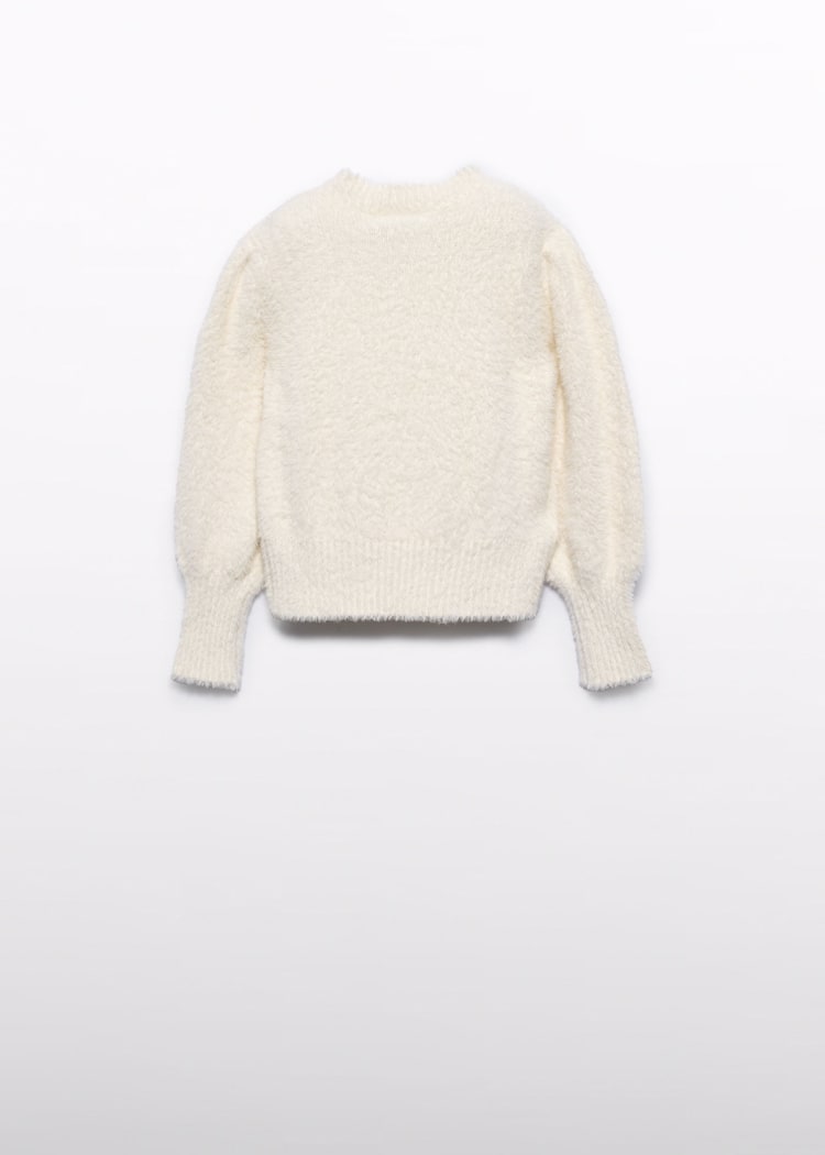 5822 Cream Fur Sweater