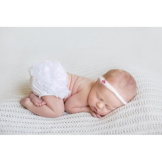 White Ruffle Bum Bloomer