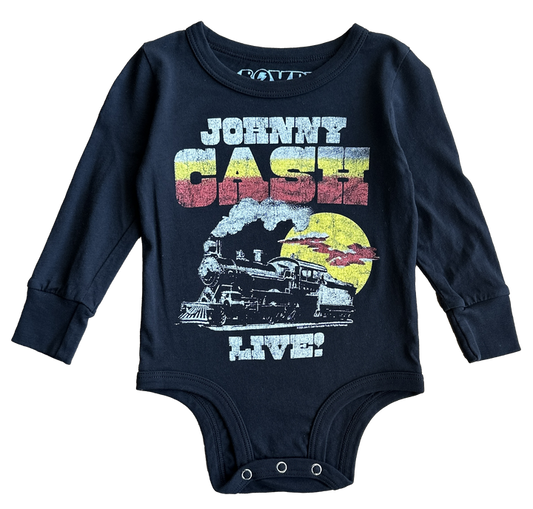 Johnny Cash Live LS Onesie