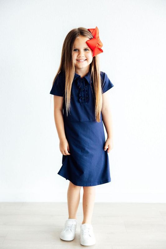 Navy SS Polo Dress