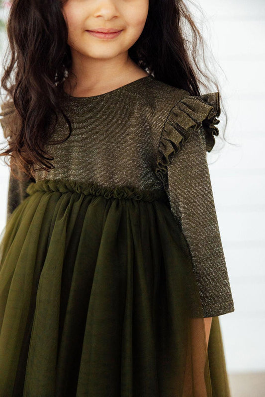 Olive Simmer Tutu Dress
