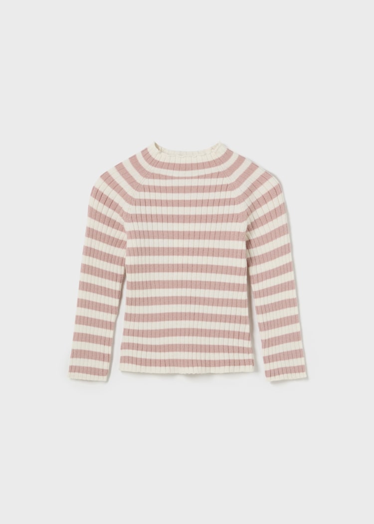 2046 Blush Stripe Knit Sweater