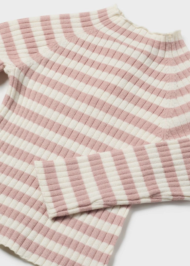 2046 Blush Stripe Knit Sweater