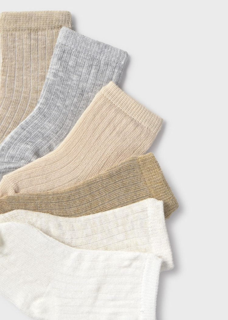 9918 6 Pack Neutral Socks