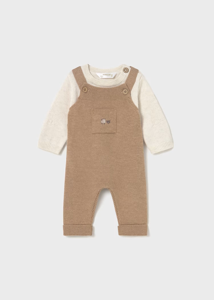Baby Boy 2pc Heather Toffee Set