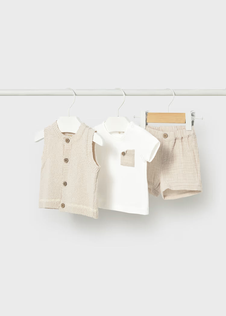 Wheat 3pc Short Set