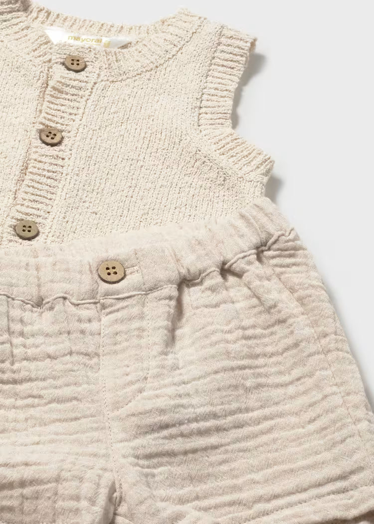 Wheat 3pc Short Set