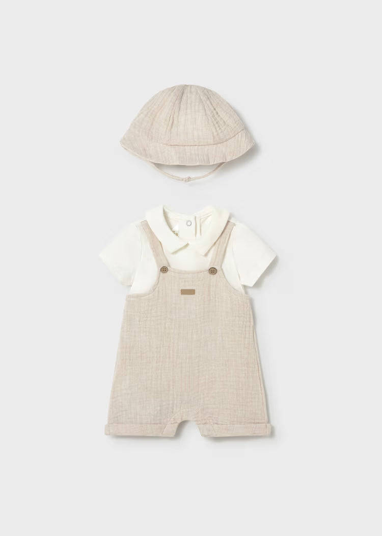 Overall Set Wheat Baby Boy