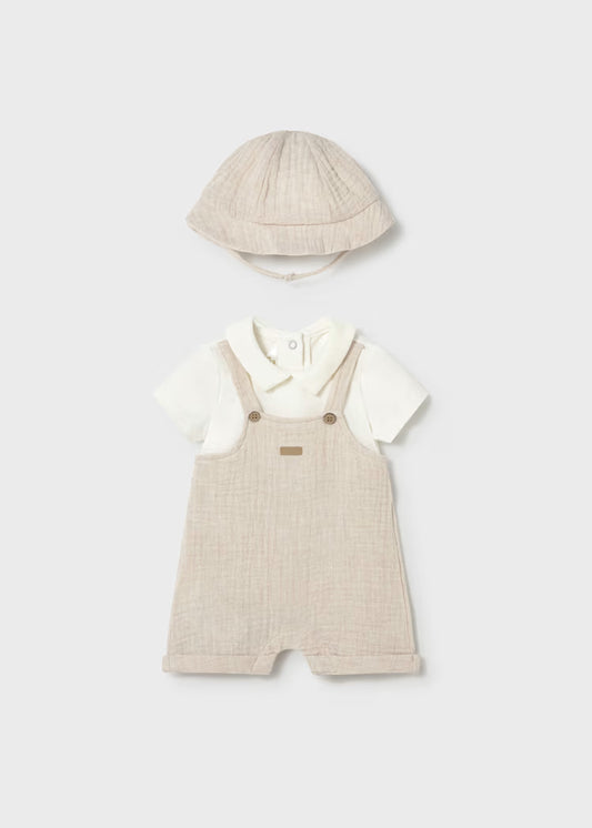 Overall Set Wheat Baby Boy