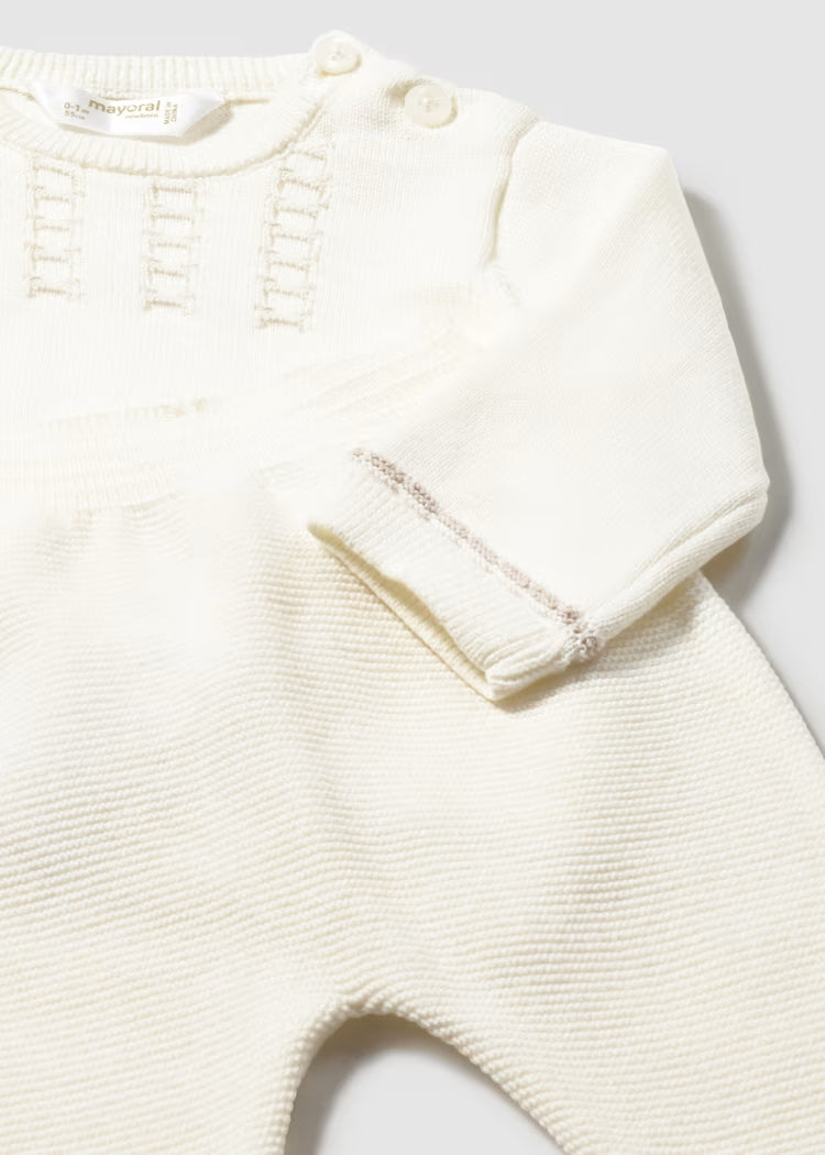Off-white Baby Boy Knit Leg Warmer Set
