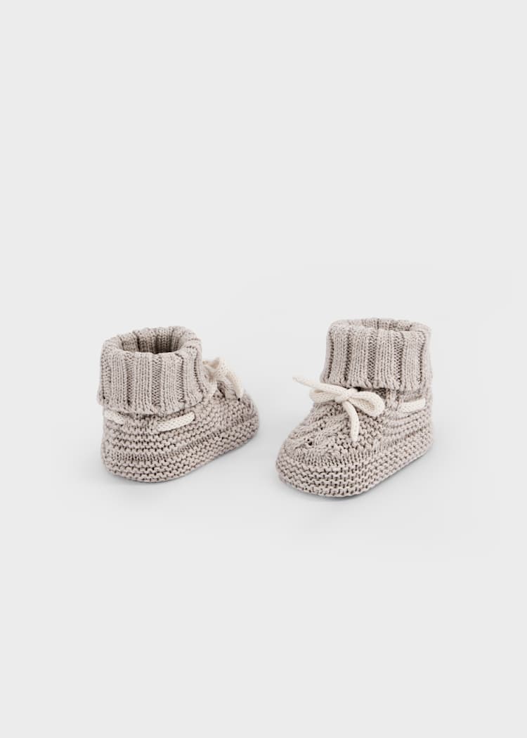 Mocha Knit Booties
