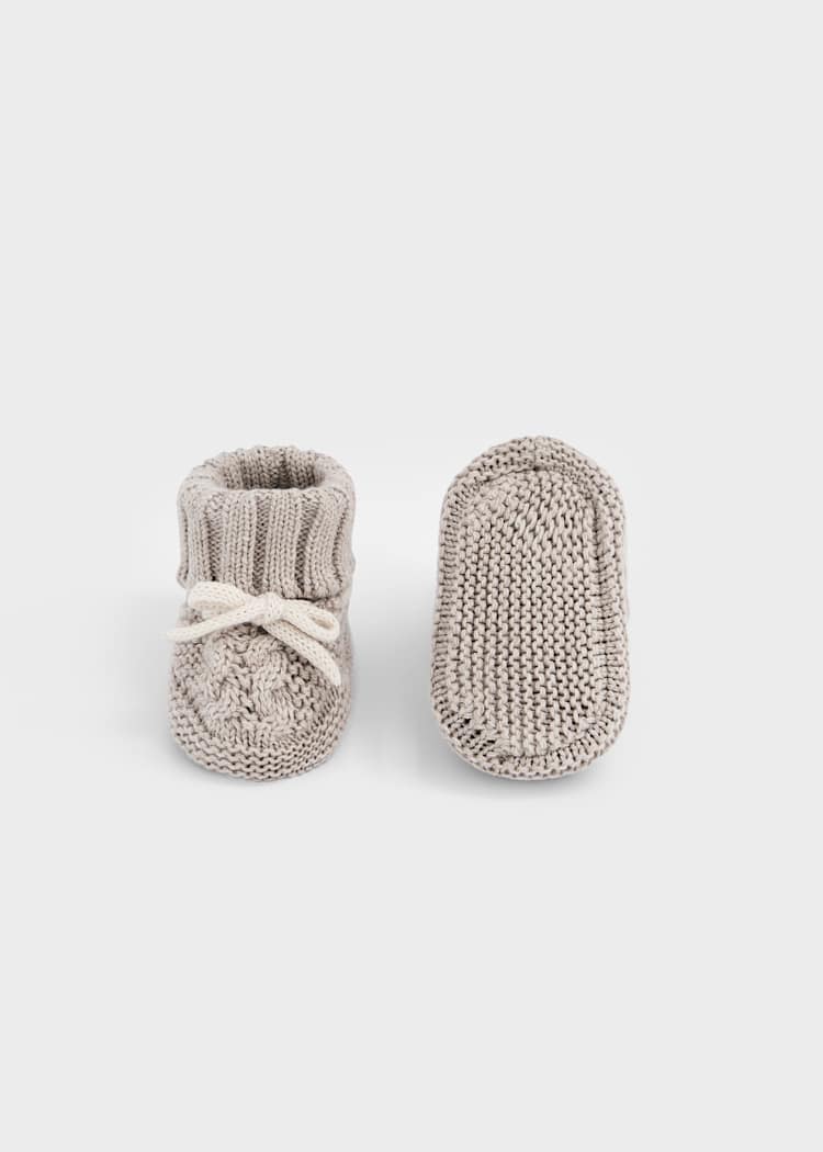 Mocha Knit Booties