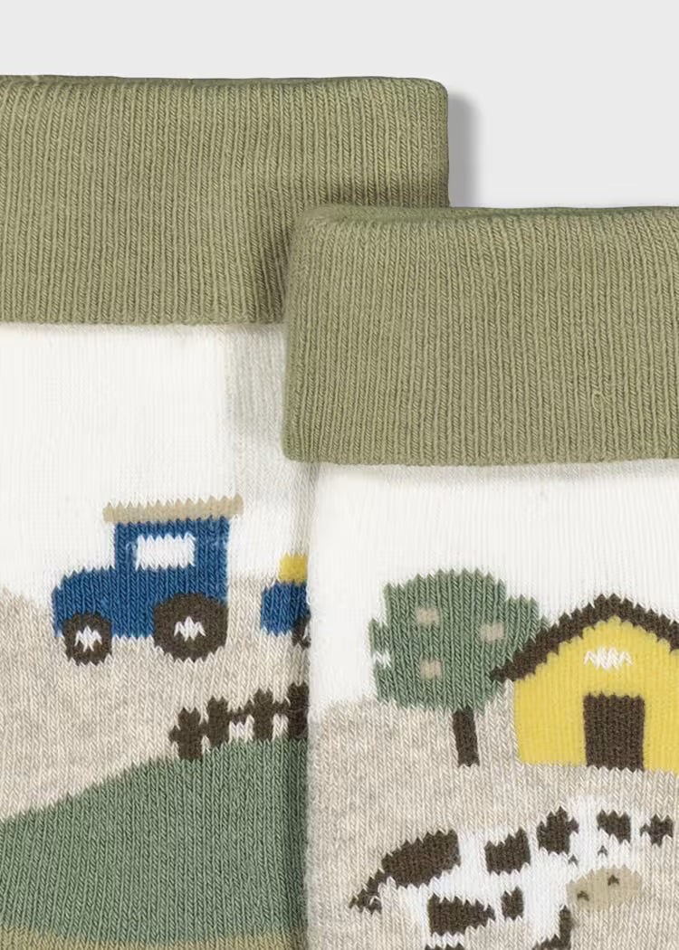 Sage Biege Farm Socks
