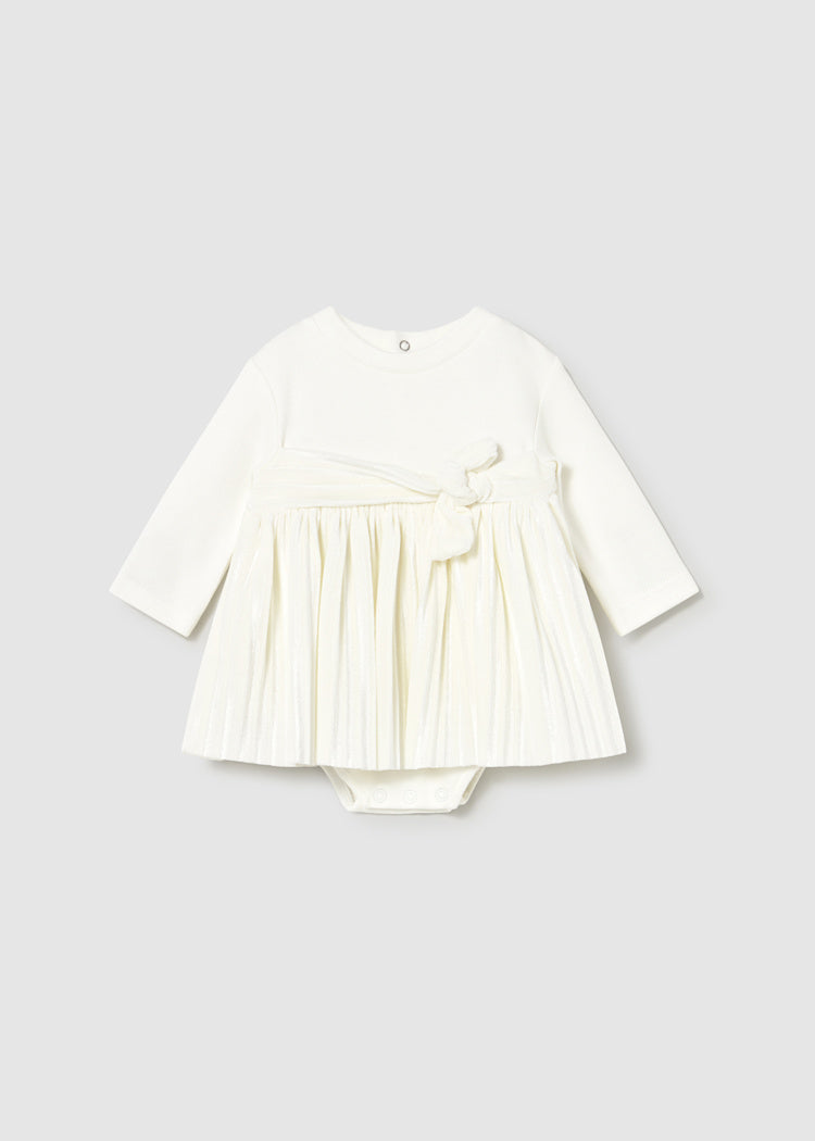 Ecru Gathered Dress