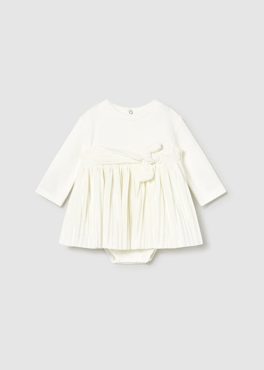 Ecru Gathered Dress
