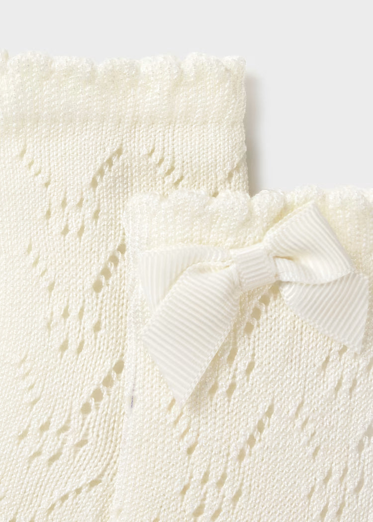 Baby Girl Openwork Sock with Bow