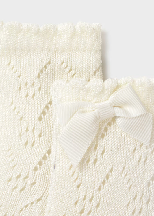 Baby Girl Openwork Sock with Bow
