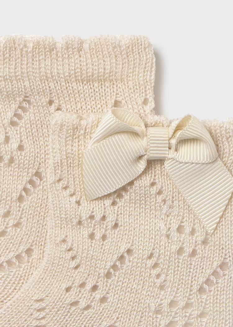 Baby Girl Openwork Sock with Bow